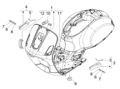 Εικόνα της ΣΑΣΙ VESPA GTS MY14 ΜΠΛΕ 222/Α-1B0008636000DE