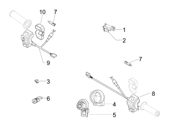 Εικόνα της ΔΙΑΚΟΠΤΗΣ ΦΩΤΩΝ-ΦΛ VESPA GTV-LXV ΑΡ-640930