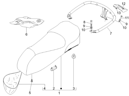 Εικόνα της ΧΕΙΡΟΛΑΒΗ ΠΙΣΩ VESPA GTS-GTV-1B000654