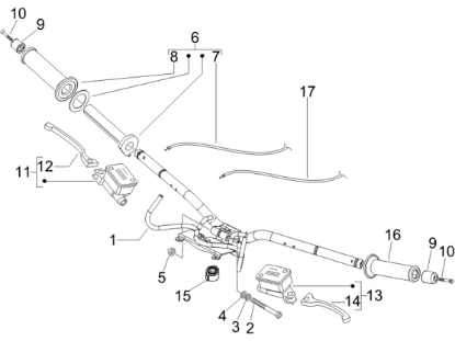 Εικόνα της ΒΙΔΑ ΑΝΤΙΒΑΡΟΥ ΤΙΜ VESPA GTV 125<>300-653019