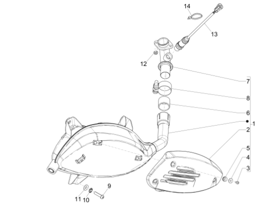 Εικόνα της ΛΑΙΜΟΣ ΕΞΑΤΜ VESPA GTS 300 ΚΟΜΠΛΕ-1A018760