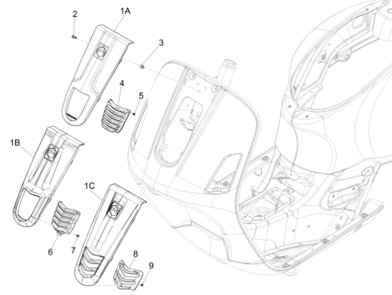 Εικόνα της ΜΟΥΤΣΟΥΝΑ VESPA GTS MY14 ΚΟΚΚ 894-1B000886000R7