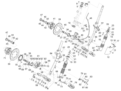 Εικόνα της ΑΜΟΡΤΙΣΕΡ ΜΠΡΟΣ VESPA GTS 300 ABS MY14-1C000923R