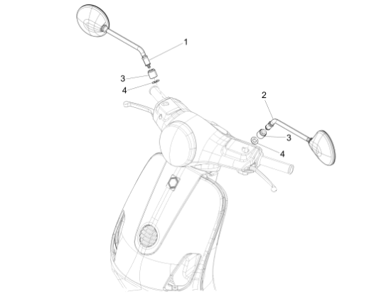 Εικόνα της ΚΑΘΡΕΠΤΗΣ VESPA LX-GTV 04-11> ΑΡΙΣΤ-CM073418