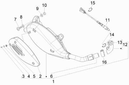 Εικόνα της ΕΞΑΤΜΙΣΗ VESPA GTS 250-300 ΚΟΜΠΛΕ-1A0093185