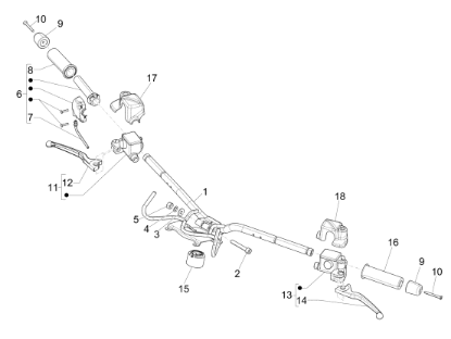 Εικόνα της ΒΙΔΑ ΑΝΤΙΒΑΡΟΥ ΤΙΜ VESPA GTV 125<>300-653019