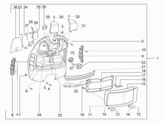 Εικόνα της ΓΡΙΛΙΑ ΝΤΟΥΛ VESPA GTS 250 ΑΡΙΣΤ-577856600C