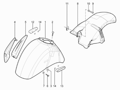 Εικόνα της ΑΝΑΚΛΑΣΤΗΡΑΣ ΠΛΕΥΡΟΥ VESPA LX-LXV ΑΡΙΣΤ-1B006553