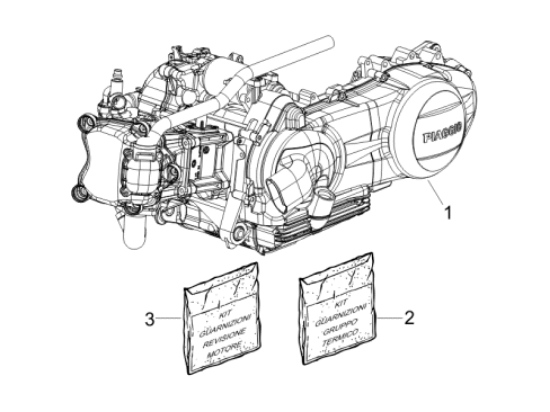 Εικόνα της ΣΕΤ ΦΛΑΝΤΖΕΣ+ΤΣΙΜ SCOOTER 125-150 4T 09>-497553