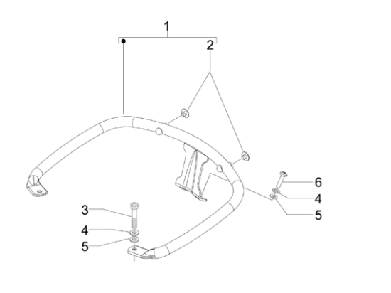 Εικόνα της ΧΕΙΡΟΛΑΒΗ ΠΙΣΩ VESPA GTS-GTV-1B000654