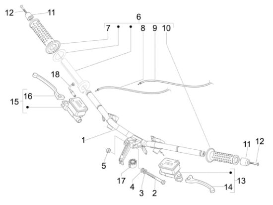 Εικόνα της ΤΡΟΜΠΑ ΦΡ VESPA GT 200-LX-S ΔΕΞΙΑ ±-CM074904