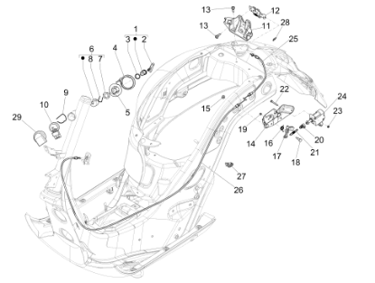 Εικόνα της ΚΛΕΙΔΙ ΑΚΑΤΕΡΓ VESPA LX-GTS-PRIM ΜΠΛΕ ΣΚ-1B004812