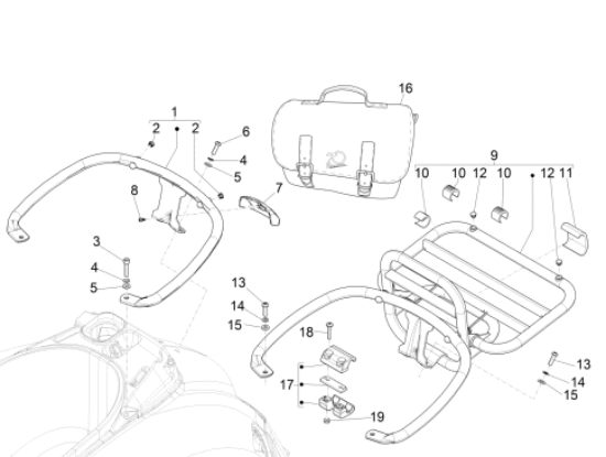 Εικόνα της ΤΑΠΑ ΣΧΑΡΑΣ VESPA LX-GTS-623561