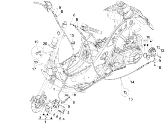 Εικόνα της ΜΑΡΚΟΥΤΣΙ ΠΙΣΩ ΦΡΕΝΟΥ VESPA GTS-667312