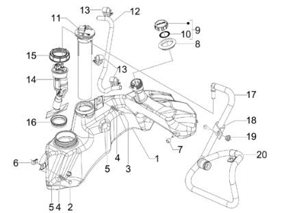 Εικόνα της ΣΩΛΗΝΑΚΙ ΒΕΝΖΙΝΗΣ VESPA GT-GTS-GTV ΑΠΟΣΤ-621146