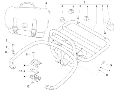 Εικόνα της ΤΑΠΑ ΣΧΑΡΑΣ VESPA LX-GTS-623561