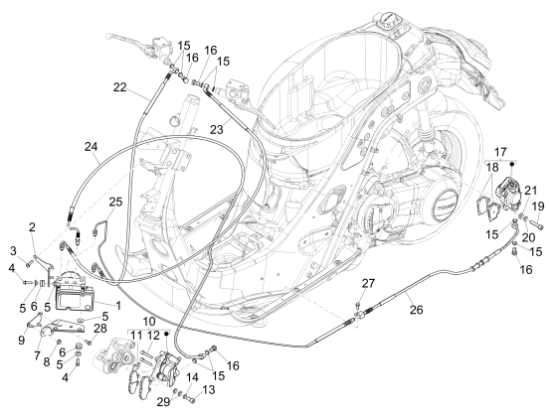 Εικόνα της ΜΑΡΚΟΥΤΣΙ ΜΠΡ ΦΡ VESPA GTS300 ABS ΤΡ/ΕΓΚ-1C000271