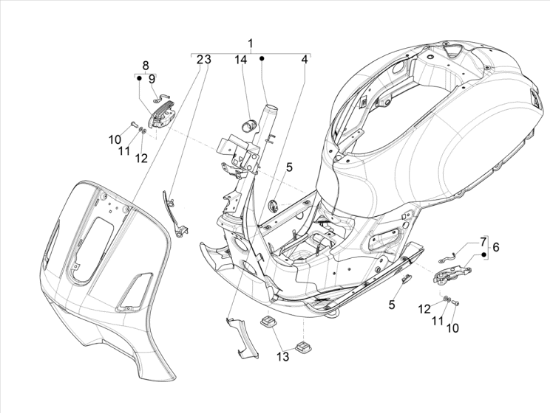 Εικόνα της ΣΑΣΣΙ VESPA GTS 4T 4V ABS ΚΙΤΡ 974/Α-1B003343500L7