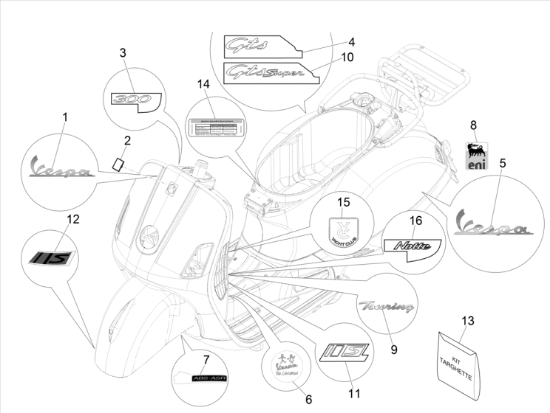 Εικόνα της ΑΥΤ/ΤΟ GTS SUPER VESPA GTS ABS-2H001664