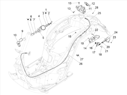 Εικόνα της ΚΛΕΙΔΙ ΑΚΑΤΕΡΓ VESPA LX-GTS-PRIM ΜΠΛΕ ΣΚ-1B004812