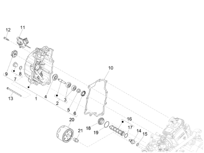 Εικόνα της ΛΑΜΑΚΙ ΣΥΓΚΡΑΤ ΚΑΛΩΔ VESPA GTS 300 HPE-1A0078285