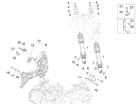 Εικόνα της ΜΟΥΑΓΙΕ ΠΙΣΩ VESPA GTS MY22-1A019545