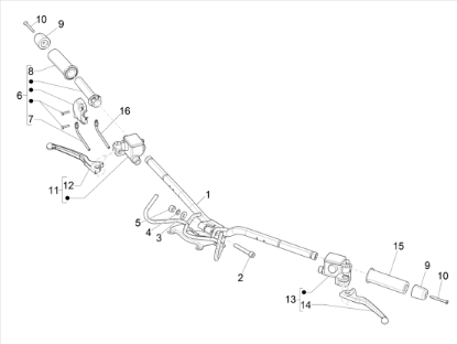 Εικόνα της ΒΙΔΑ ΑΝΤΙΒΑΡΟΥ ΤΙΜ VESPA GTV 125<>300-653019