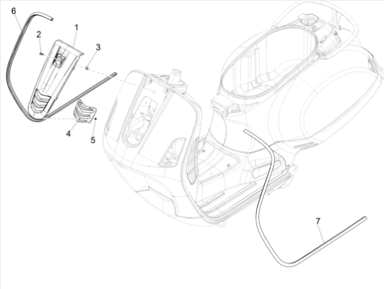 Εικόνα της ΓΡΙΛΙΑ ΜΟΥΤΣΟΥΝΑΣ VESPA GTV E4 17> ΠΡ334-1B004504500NA