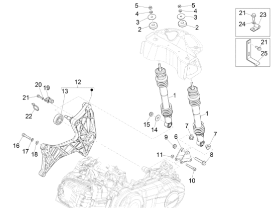 Εικόνα της ΜΟΥΑΓΙΕ ΠΙΣΩ VESPA GTS MY22-1A019545