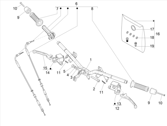 Εικόνα της ΤΡΟΜΠΑ ΦΡ VESPA GTS 300 HPE ΔΕΞ-CM295304