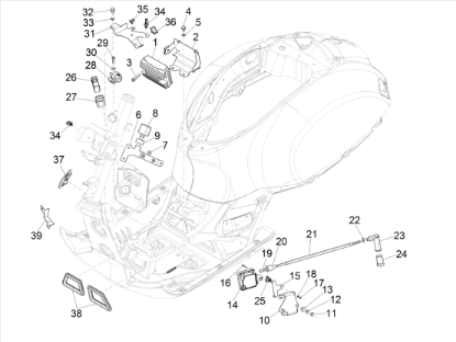 Εικόνα της ΒΑΣΗ ΣΤΑΘΕΡ VESPA GTS MY22-1B003943