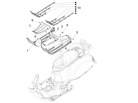 Εικόνα της ΠΑΤΩΜΑ VESPA GTS HPE ΠΡΑΣ 350/Α-1B006953000VK