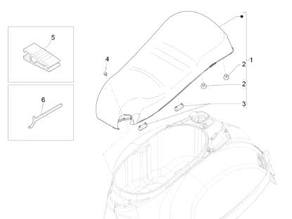 Εικόνα της ΣΕΛΑ VESPA GTS 125<>300 ABS YACHT CLUB-1B006678