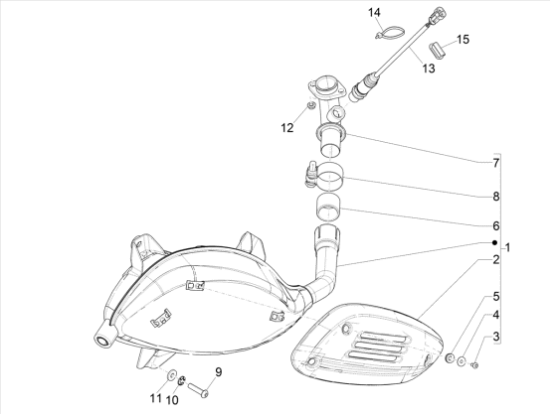 Εικόνα της ΕΞΑΤΜΙΣΗ VESPA GTS 300 HPE NOTTE ΚΟΜΠ-1A0147505