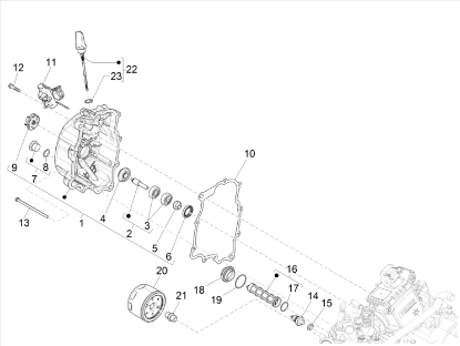 Εικόνα της ΛΑΜΑΚΙ ΣΥΓΚΡΑΤ ΚΑΛΩΔ VESPA GTS 300 HPE-1A0078285