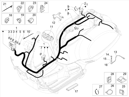 Εικόνα της ΒΑΣΗ ΣΥΝΔ ΚΙΝΗΤΗΡΑ VESPA GTS MY22-1B003953