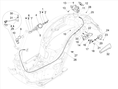 Εικόνα της ΚΑΛΥΜΜΑ ΒΑΛΒΙΔΑ ΗΛ ΣΕΛΑΣ VESPA GTS MY22-1B004649