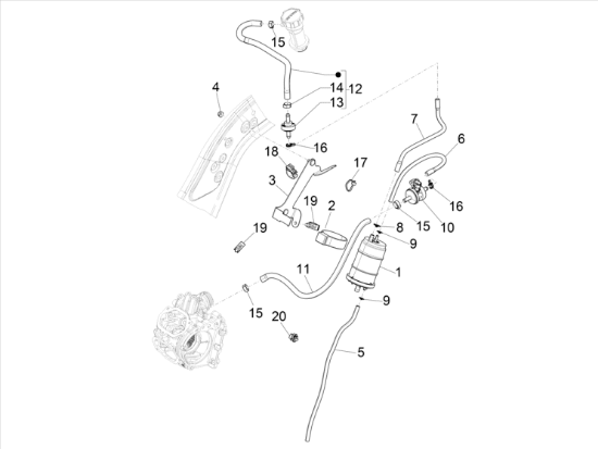 Εικόνα της ΣΩΛΗΝΑΚΙ ΚΑΝΙΣΤΡΟΥ VESPA GTS MY22-CM001449