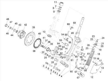 Εικόνα της ΒΑΣΗ ΣΕΝΣΟΡΑ ABS VESPA GTV 300 HPE ΜΠΡΟ-1C002989