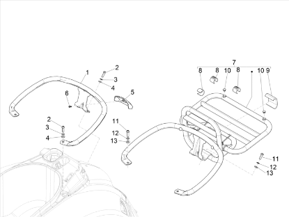 Εικόνα της ΚΑΠΑΚΙ ΧΕΙΡΟΛΑΒΗ ΣΕΛΑΣ VESPA GTS 300 SUP-CM298102