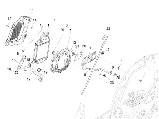 Εικόνα της ΤΑΠΑ ΤΕΠ ΝΕΡΟΥ VESPA GTS 150 4T 3V ABS-1B003538