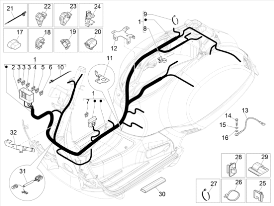 Εικόνα της ΒΑΣΗ ΣΥΝΔ ΚΙΝΗΤΗΡΑ VESPA GTS MY22-1B003953