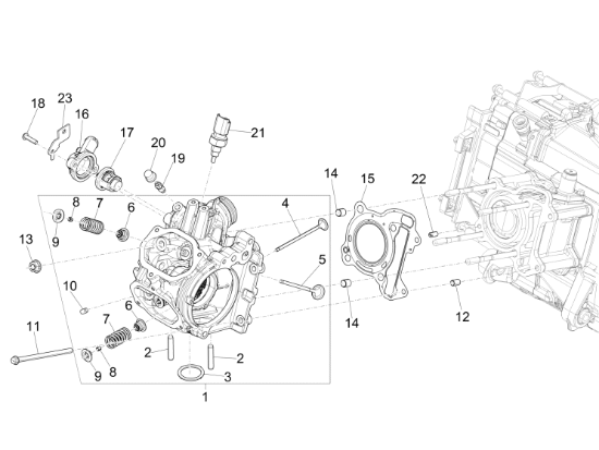 Εικόνα της ΦΛΑΝΤΖΑ ΚΕΦ ΚΥΛ MEDLEY-LIB-GTS 125 MY20>-1A014364