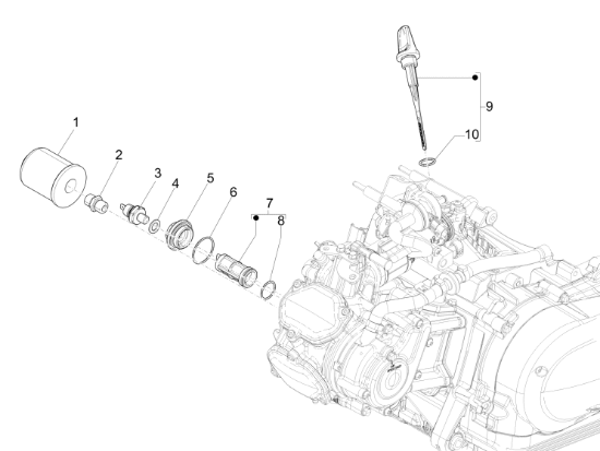 Εικόνα της ΦΙΛΤΡΟ ΛΑΔΙΟΥ SCOOTER 4T 125<>300 CC-1A022356