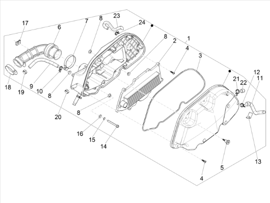 Εικόνα της ΣΩΛΗΝΑΚΙ ΘΑΛΑΜΟΥ ΦΙΛΤΡΟΥ VESPA GTS-1A008866