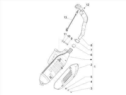 Εικόνα της ΕΞΑΤΜΙΣΗ VESPA GTS 125 SUPER 4T E5 Β.ΕΚΔ-1A0176825