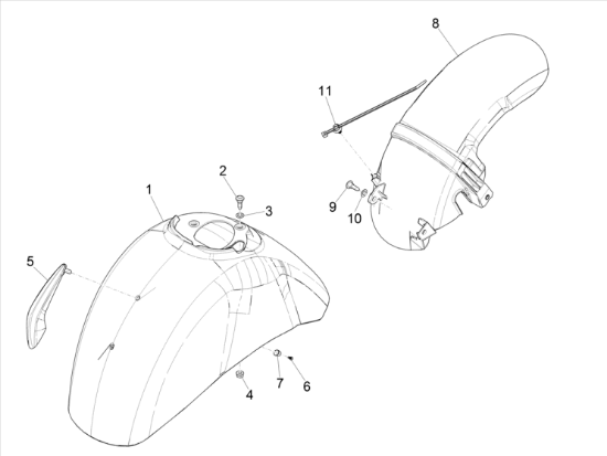 Εικόνα της ΦΤΕΡΟ ΜΠΡΟΣ VESPA GTS ΓΚΡΙ G01-65102900G01