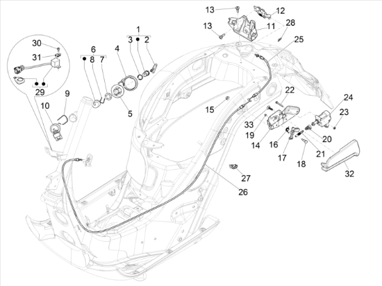 Εικόνα της ΚΕΡΑΙΑ IMMOBIL MEDLEY-GTS 125-150 E5-1D003438R