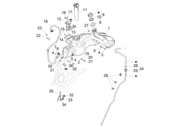 Εικόνα της ΤΡΟΜΠΑ ΒΕΝΖΙΝΑΣ FLY 4T3V MY13-MEDLEY ΗΛ-642888