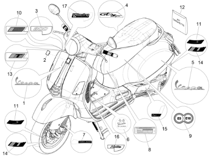 Εικόνα της ΑΥΤ/ΤΟ NOTTE VESPA GTS-SPRINT-2H002769